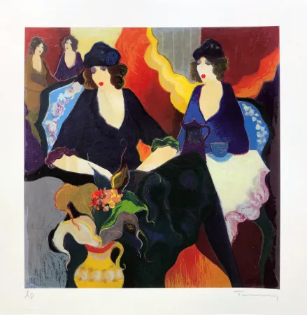 シルクスクリーン Tarkay - AFTERNOON TEA