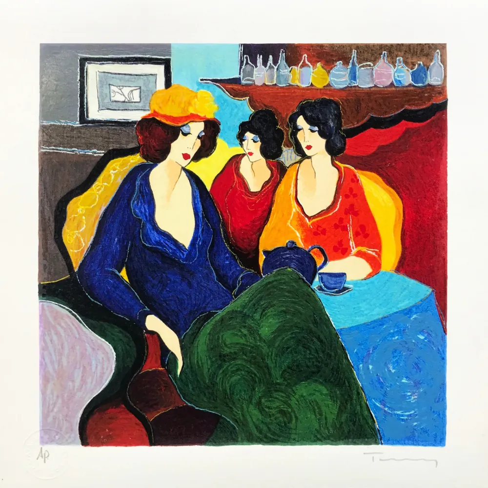 シルクスクリーン Tarkay - MEMORY II