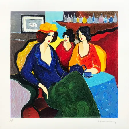 シルクスクリーン Tarkay - MEMORY II