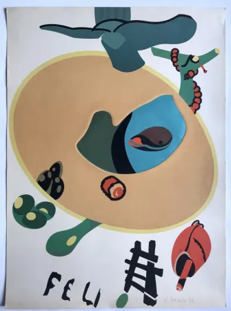 リトグラフ Telemaque - Feu