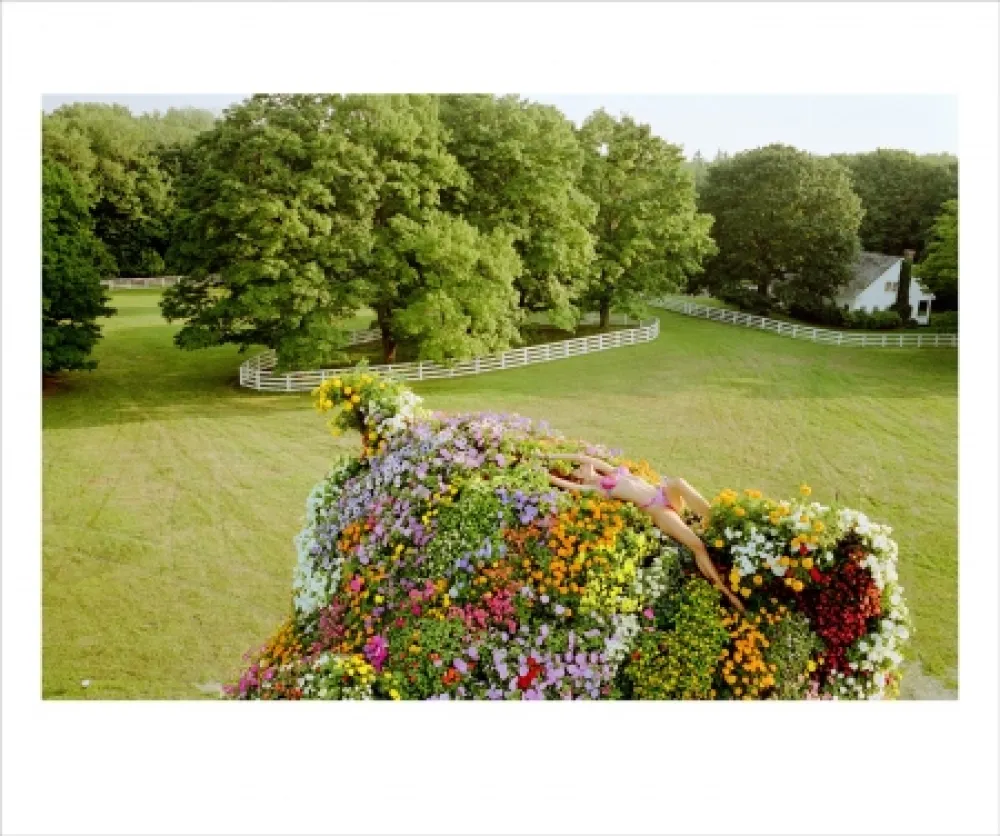 写真 Teller - Stephanie (Seymour) on Jeff Koons Puppy 