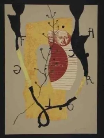 リトグラフ Texier - Hommage garcia lorca