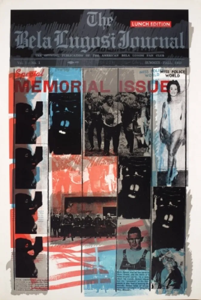 シルクスクリーン Tilson - Bela Lugosi Journal