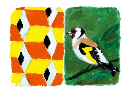 カーボランダム Tilson - Stones of Venice Goldfinch Diptych