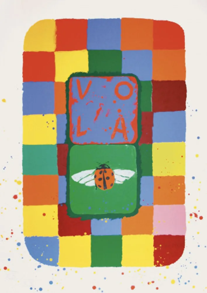リトグラフ Tilson - Vola/Coccinella