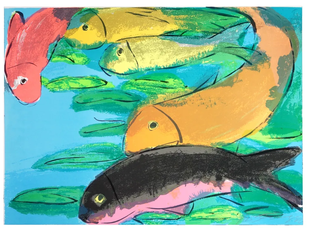 リトグラフ Ting - Fish