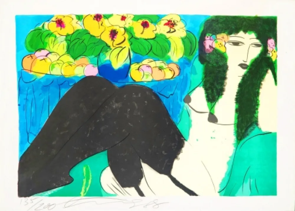 リトグラフ Ting - Geisha