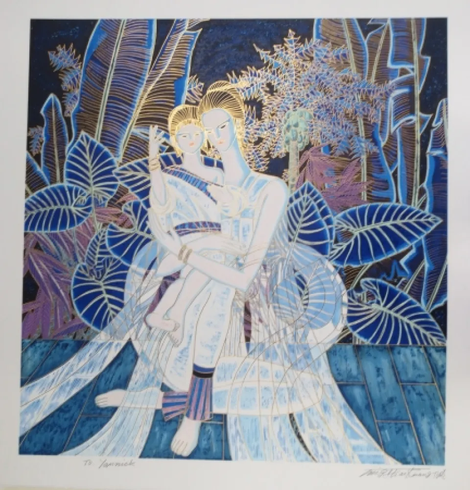 リトグラフ Ting - Maternité