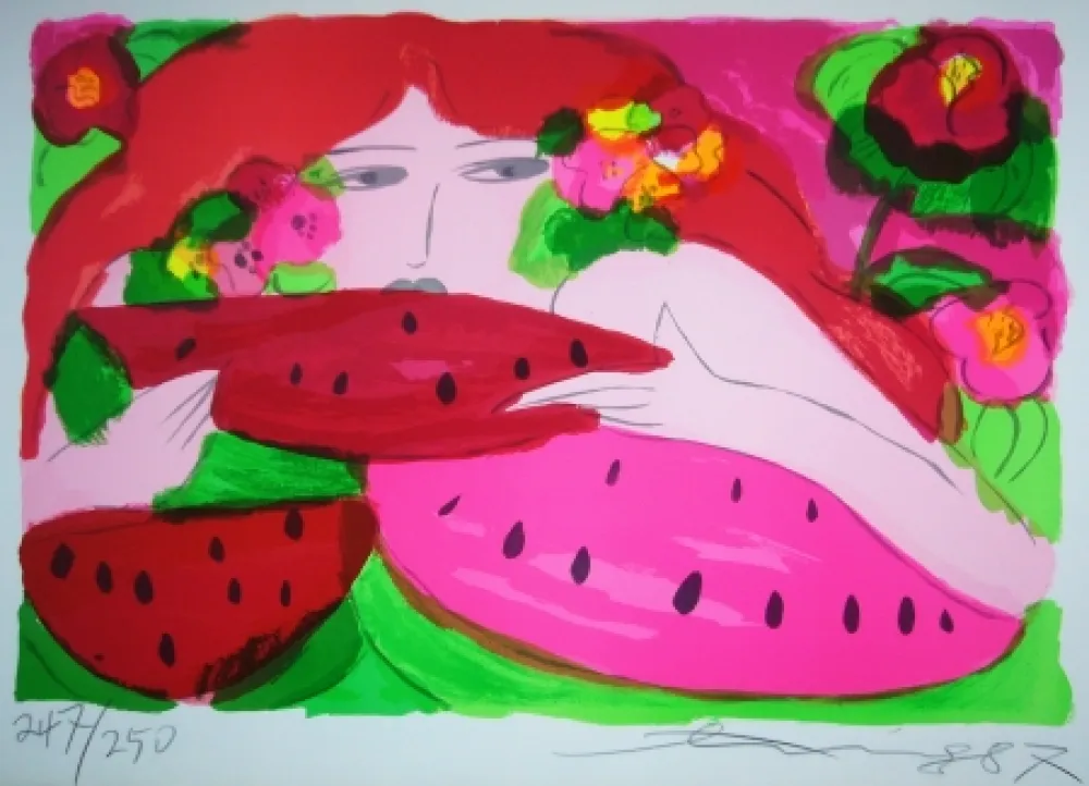 リトグラフ Ting - Woman 4