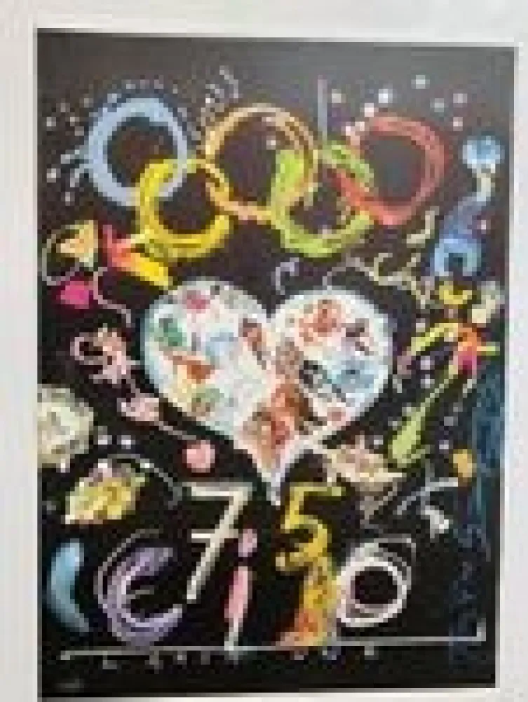 シルクスクリーン Tinguely - 75 CIO, Lausanne II