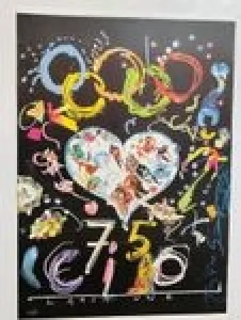 シルクスクリーン Tinguely - 75 CIO, Lausanne II