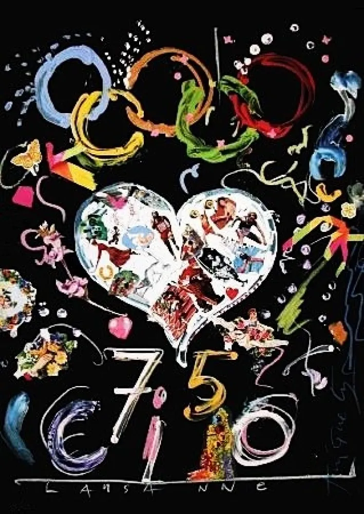 リトグラフ Tinguely - Jeux olympiques 92