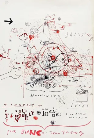 オフセット Tinguely - Tinguely - Galleria Iolas, 1966