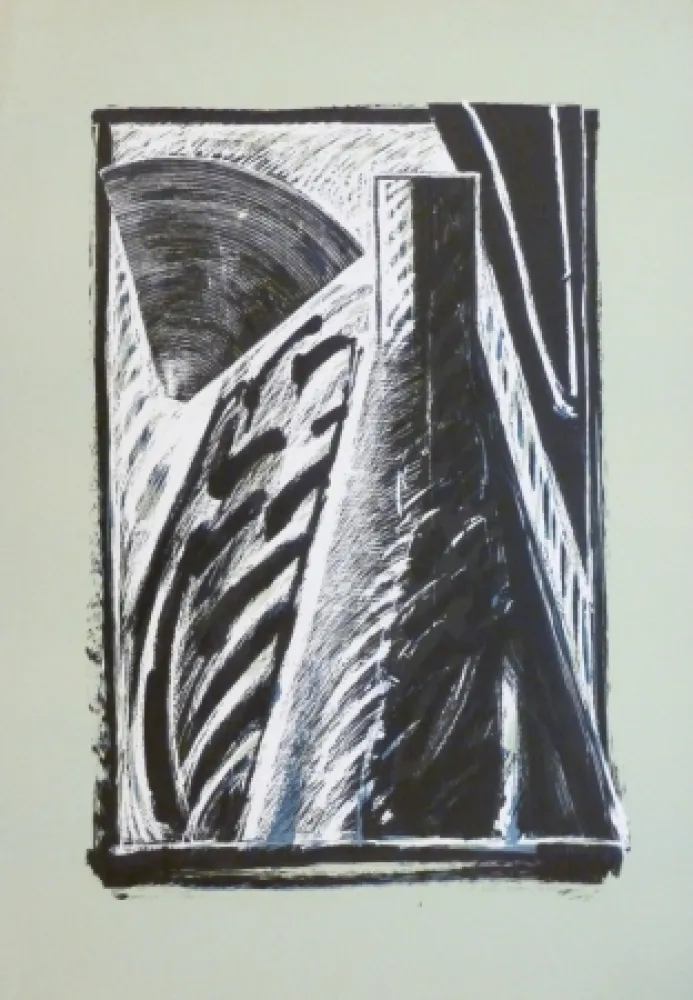 リトグラフ Titus Carmel - Composition