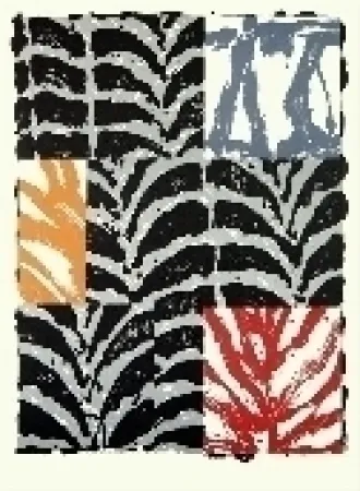 リトグラフ Titus Carmel - Feuillée III