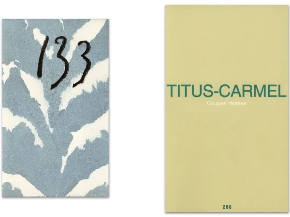 挿絵入り本 Titus Carmel - L'Art en écrit