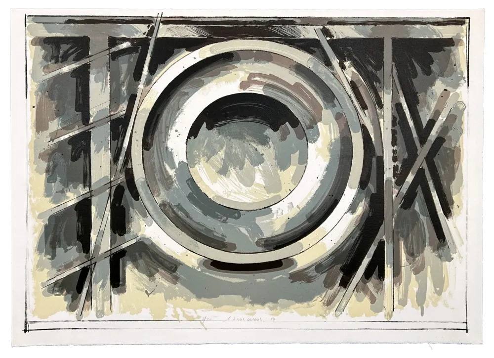 リトグラフ Titus Carmel - Sans titre 1