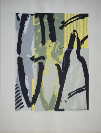 リトグラフ Titus Carmel - Sans titre