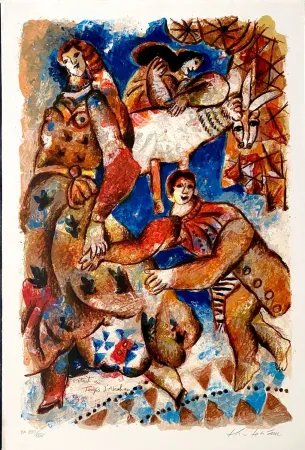 リトグラフ Tobiasse - C'était au temps d'Abraham