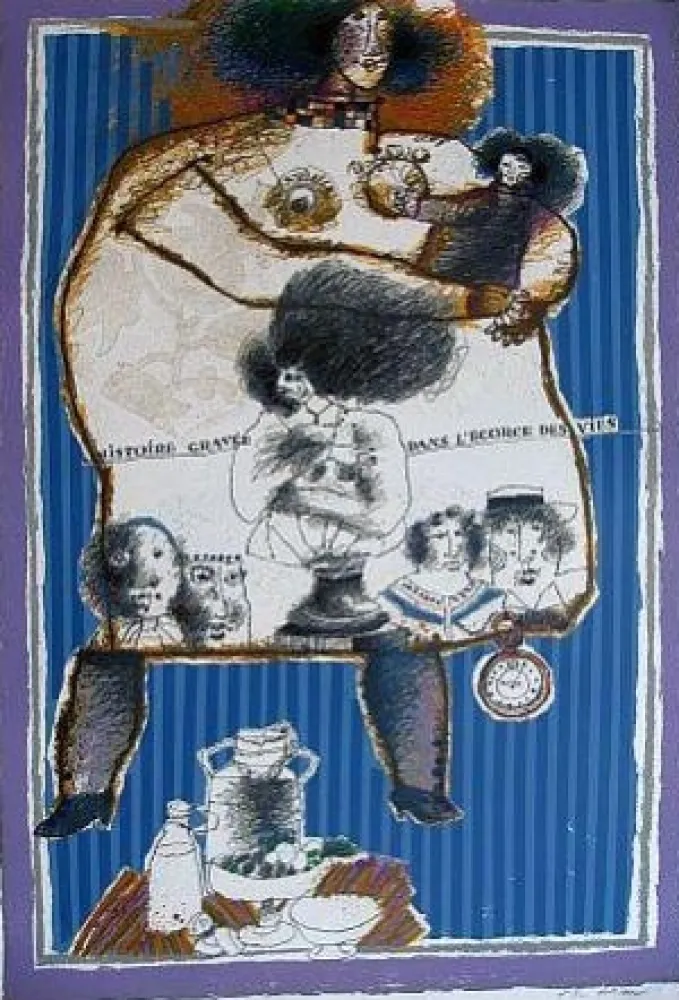 リトグラフ Tobiasse - Composition