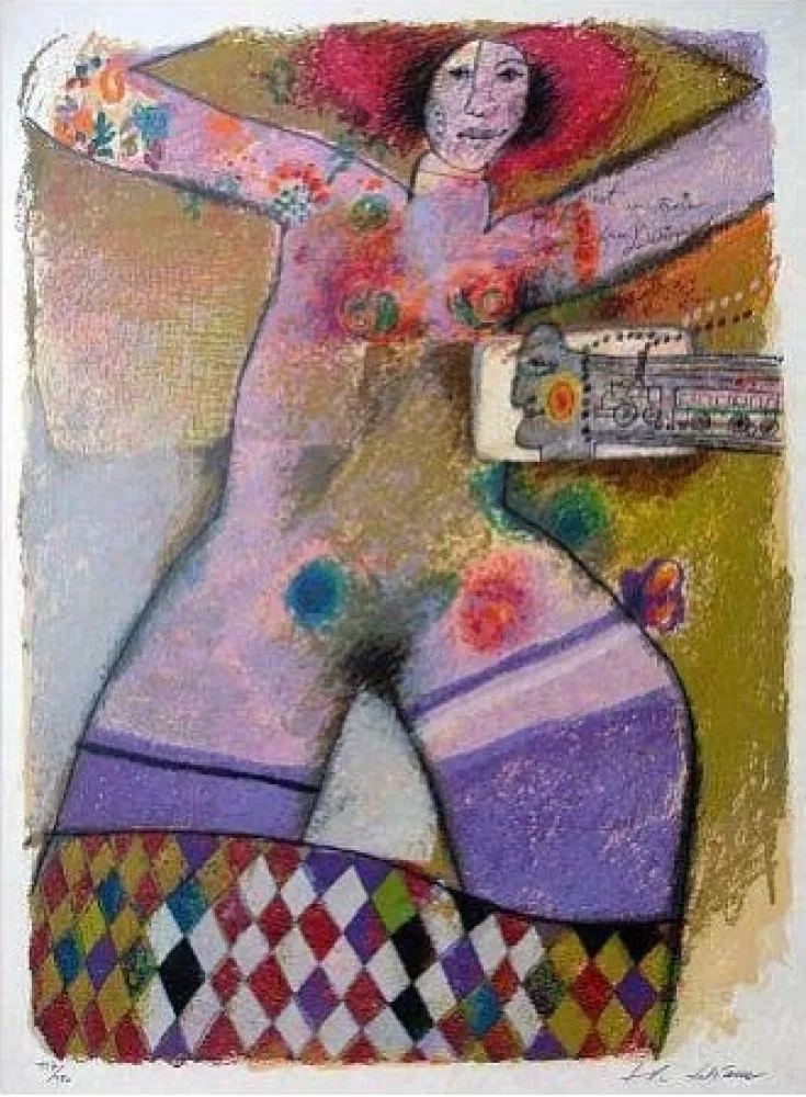 リトグラフ Tobiasse - Composition