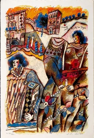 リトグラフ Tobiasse - Concerto pour la cité des Doges