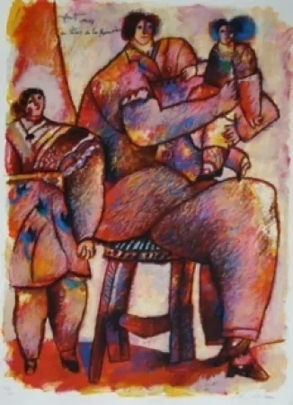 リトグラフ Tobiasse - Enfants venus du palais de la mémoire