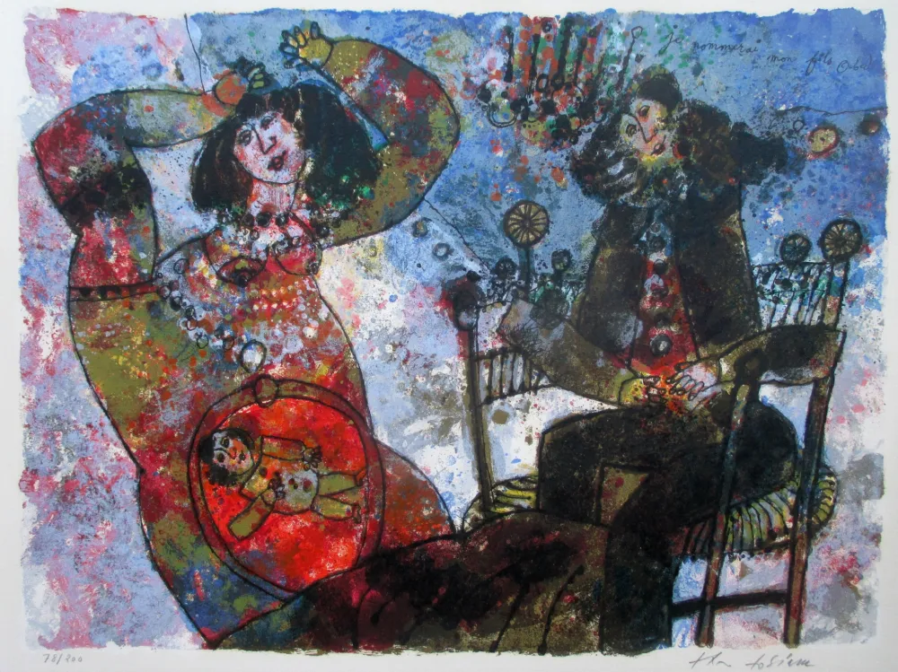 リトグラフ Tobiasse - Je nommerai mon fils Obed