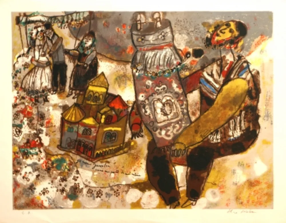 リトグラフ Tobiasse -  Je Ressons Jerusalem une partie de moi-meme