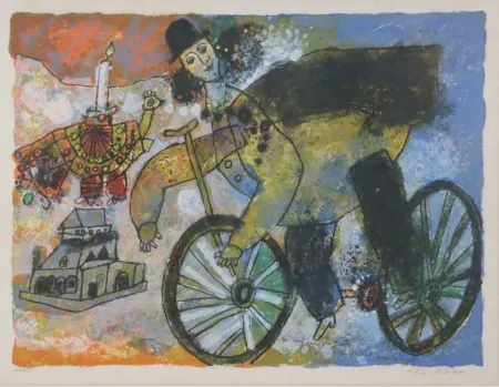 リトグラフ Tobiasse - La lumière du Juste ne s'éteint pas la nuit