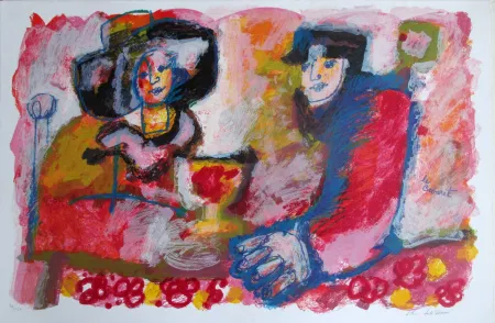 リトグラフ Tobiasse - Le Cabaret