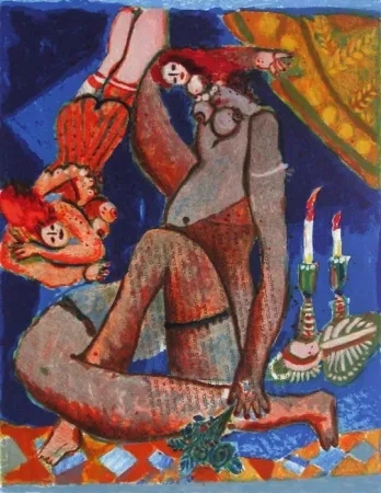 リトグラフ Tobiasse - Le cantique des cantiques I