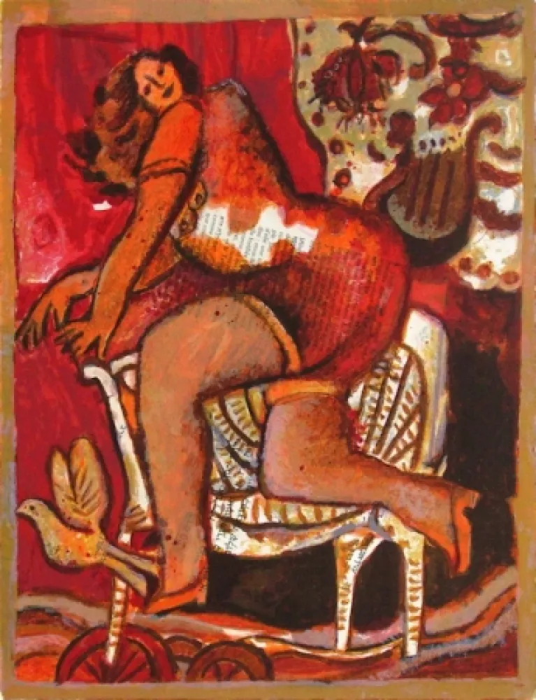 リトグラフ Tobiasse - Le cantique des cantiques II