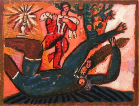 リトグラフ Tobiasse - Le cantique des cantiques IV