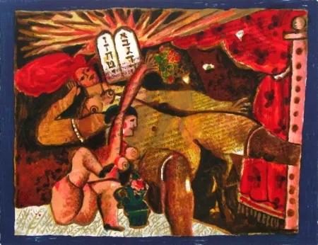 リトグラフ Tobiasse - Le cantique des cantiques V