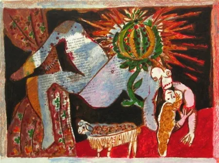 リトグラフ Tobiasse - Le cantique des cantiques VII