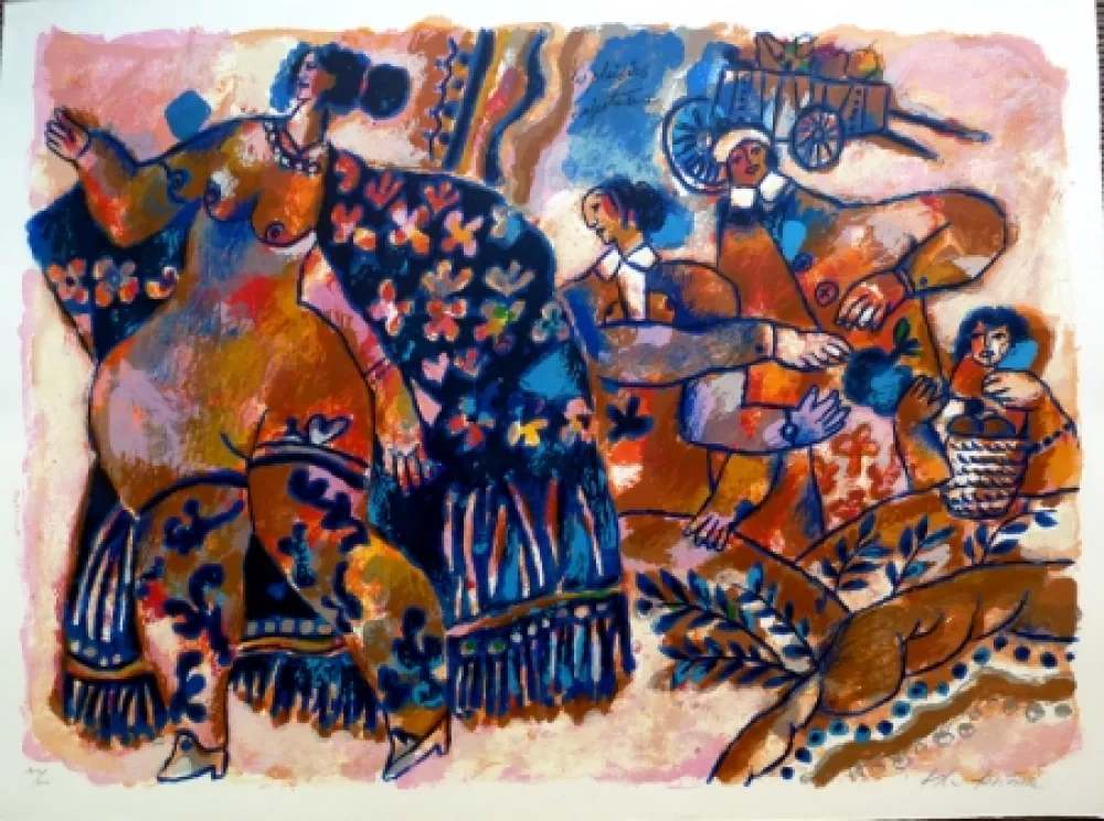 リトグラフ Tobiasse - Les Plaisirs Majestueux 