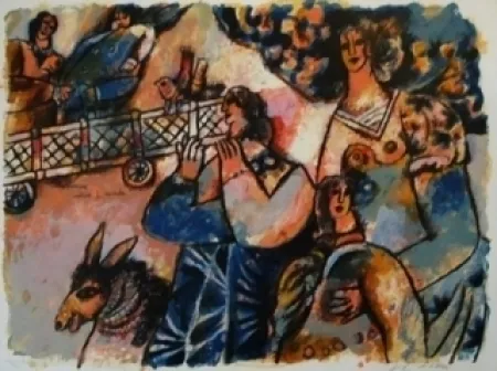 リトグラフ Tobiasse - Les premiers matins du monde