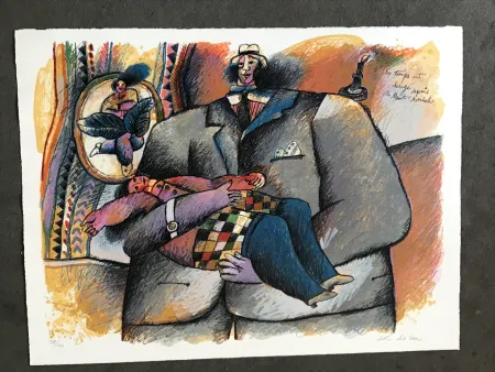 リトグラフ Tobiasse - Les temps ont changé depuis le Mont - Moriah