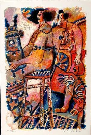 リトグラフ Tobiasse - Une route longue comme un miroir fertile