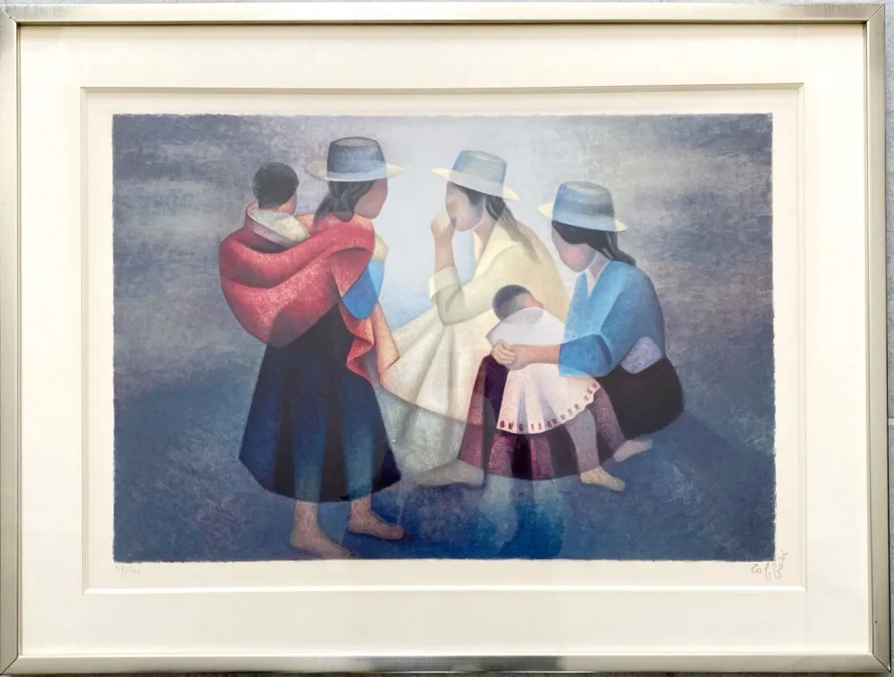 リトグラフ Toffoli - Bavardages