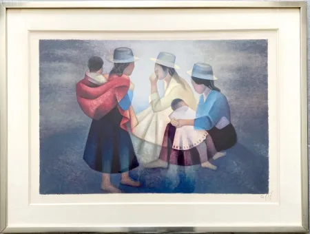 リトグラフ Toffoli - Bavardages