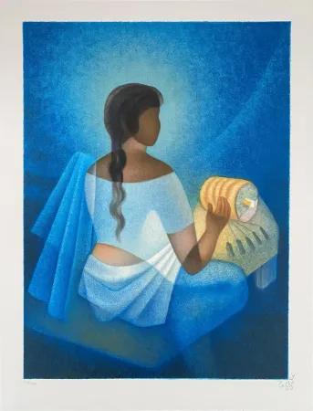 リトグラフ Toffoli - Le fuseau