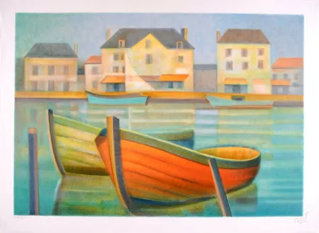 リトグラフ Toffoli - Soleil du Midi en Vendée