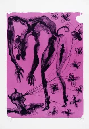 リトグラフ Toguo - Selfish dinner