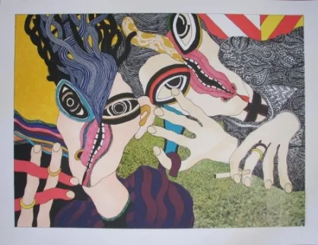 リトグラフ Tola - Hay mujer, un animal callado que tú aún no conoces