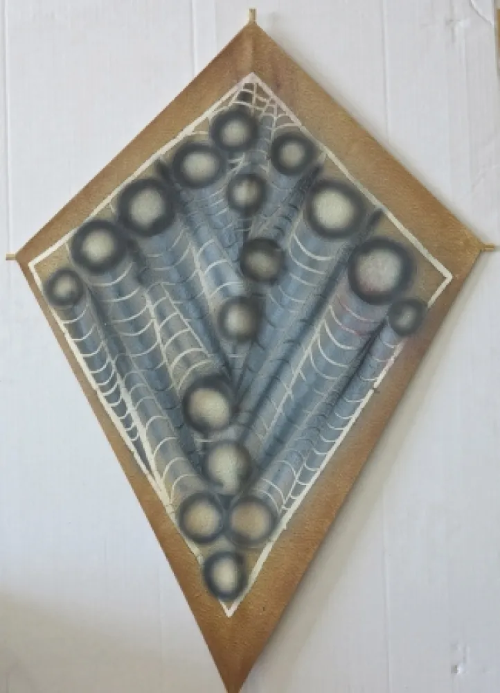 シルクスクリーン Toledo - Abstract large spider web kite