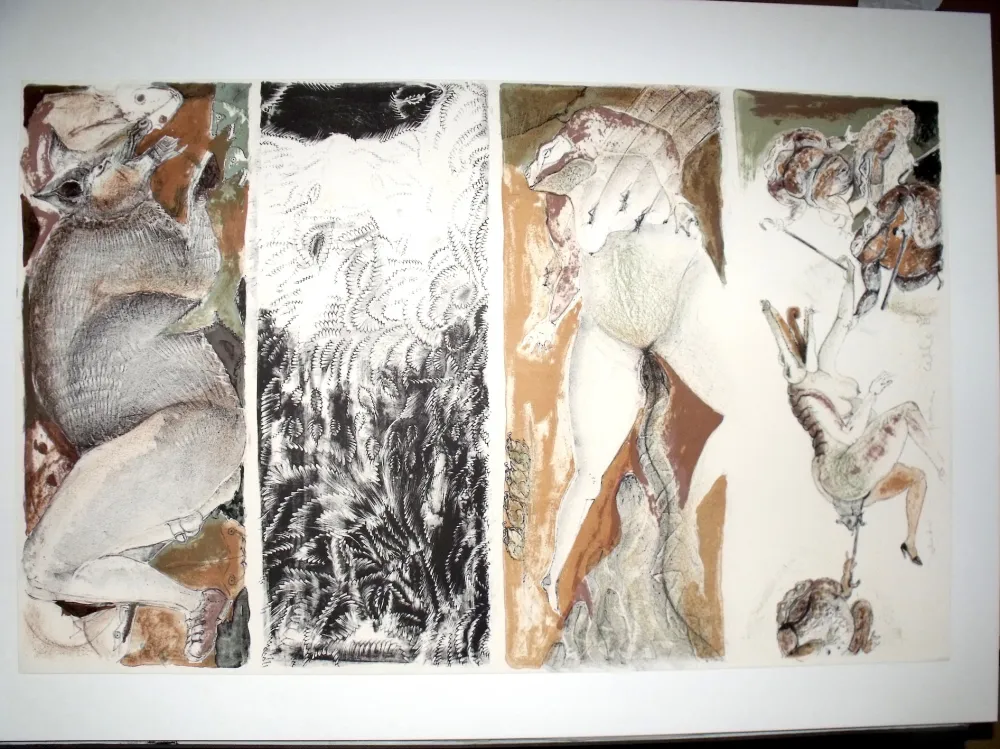 リトグラフ Toledo - Carta para felicitar a un cochino