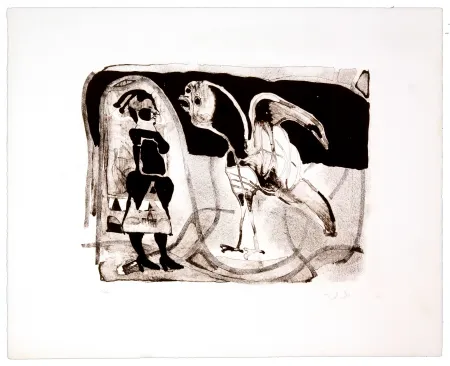 リトグラフ Toledo - Le coq