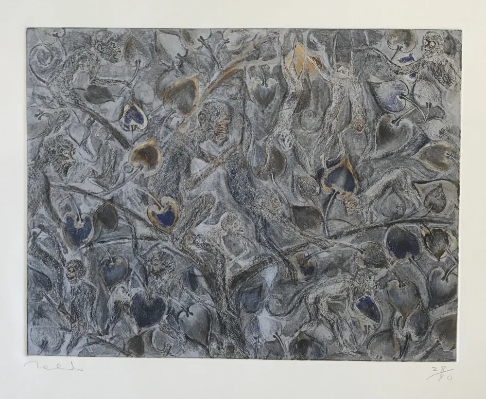 彫版 Toledo - Monkeys in Tree